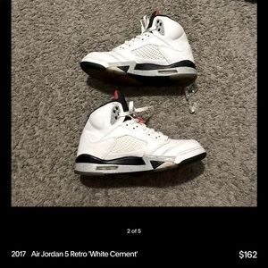 Jordan 5 white cement